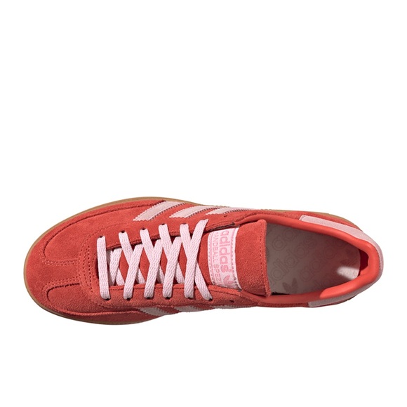 adidas Handball Spezial Red with Light Pink Stripes - Picture 4 of 6